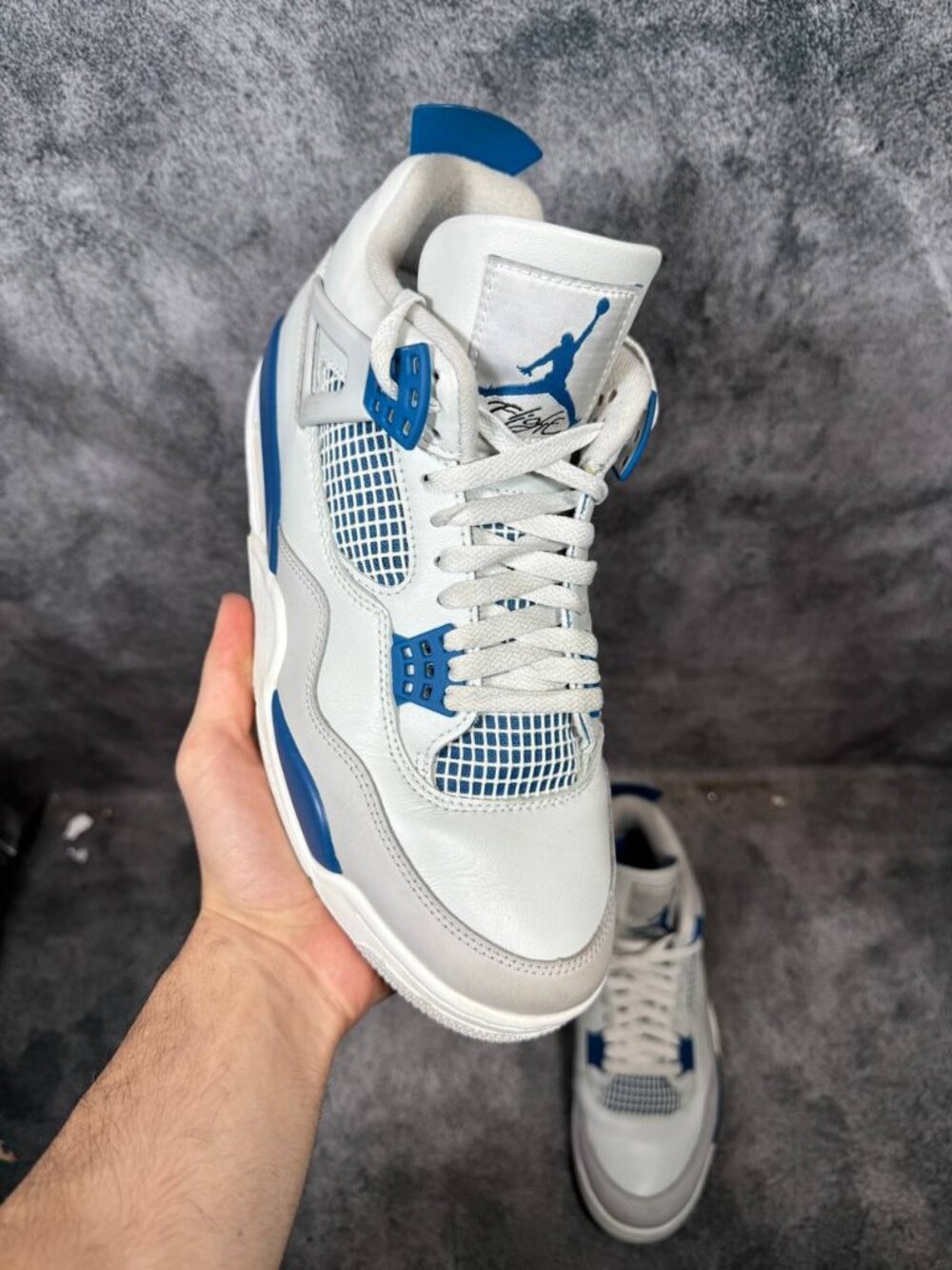 Size 10 | Jordan 4 Military Blue No Box | Pre-Owned